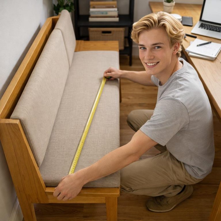 Dining Bench with Back