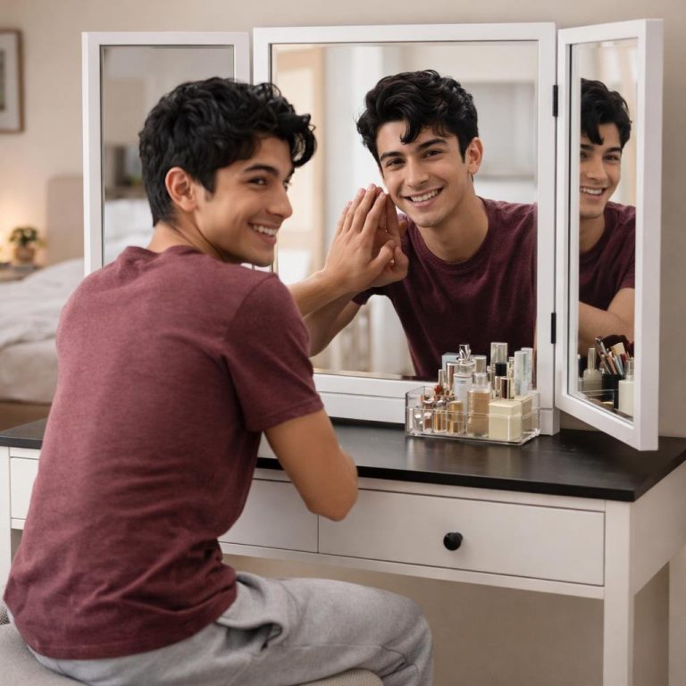 Vanity Table with Mirror