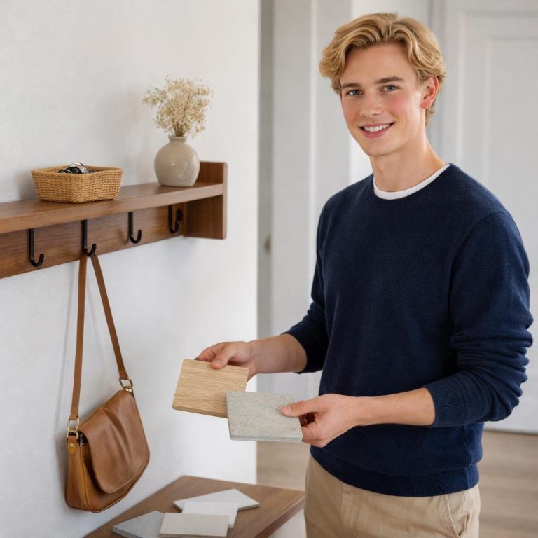 Wall-Mounted Entry Shelf